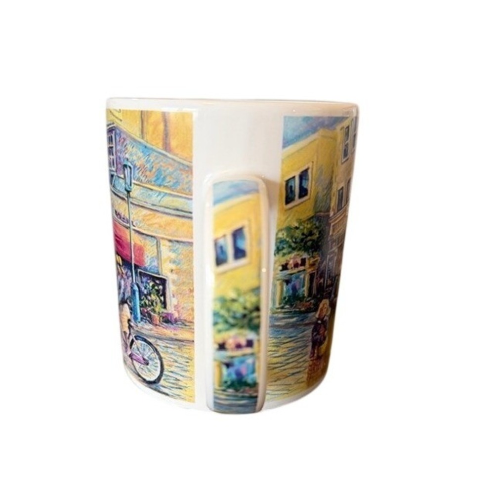 Starbucks Vintage Barista 2001 Victorian Storefront Street Scene Mug 18oz New - Picture 4 of 6